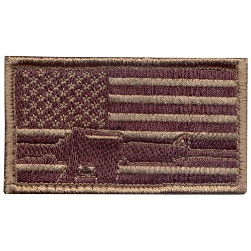 Subdued Flag & Rifle Morale Patch