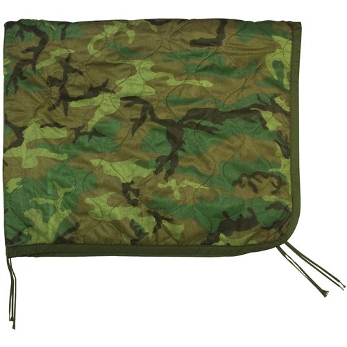 G.I. Issue Woodland Camo Poncho Liner