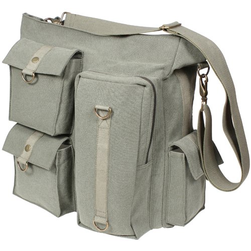 Vintage Multi Pocket Messenger Bag