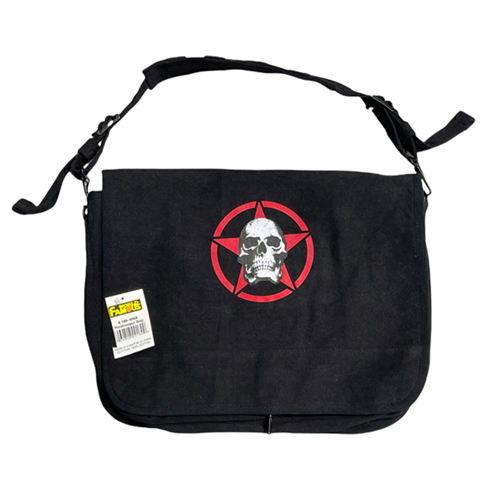 World Famous Star and Skull Messenger Bag