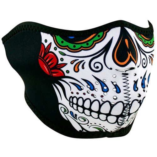 Muerte Skull Neoprene Half Face Mask