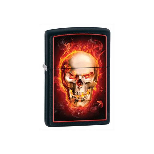 Zippo Burning Skull Windproof Lighter