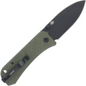 Explorer Banter Folding Knife - Black G10 Handle - Wood, a fusion of materials 