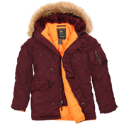 Alpha Mens Slim Fit N-3B Parka