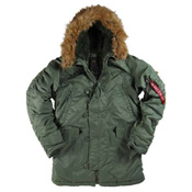 Alpha Mens Slim Fit N-3B Parka