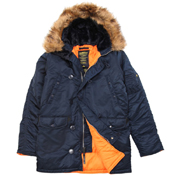 Alpha Mens Slim Fit N-3B Parka