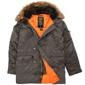 Alpha Mens Slim Fit N-3B Parka