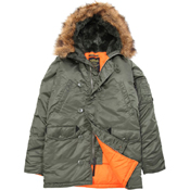 Alpha Mens Slim Fit N-3B Parka