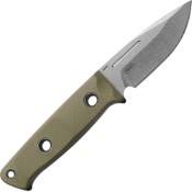 Benchmade Mini Bushcrafter Fixed Knife w/Stonewashed Handle