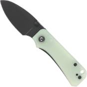 Baby Banter Folding Knife - Green Micarta Handle: Experience the elegance and functionality of this folding knife with a striking green Micarta handle.