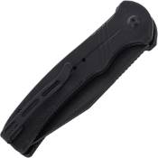 Explorer Cogent Flipper Folding Knife - Black Micarta Coarse Handle 