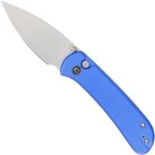 Explorer Qubit Folding Knife - Bright Blue Aluminum Handle, a pop of color 