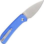 Explorer Qubit Folding Knife - Bright Blue Aluminum Handle, a pop of color 