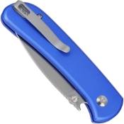 Explorer Qubit Folding Knife - Bright Blue Aluminum Handle, a pop of color 