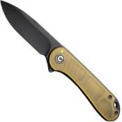 Explorer Elementum Black Flipper Knife - Ultem, blending style and function 