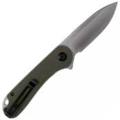 Explorer Elementum Folding Knife - Blue G10 Handle - Black S/S Liner 