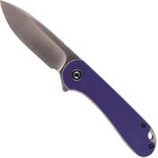 Explorer Elementum Folding Knife - Blue G10 Handle - Black S/S Liner 