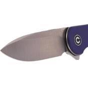 Explorer Elementum Folding Knife - Blue G10 Handle - Black S/S Liner 