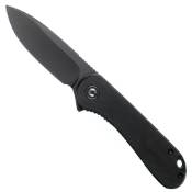 Elementum D2 Flipper Knife Ebony Wood Handle