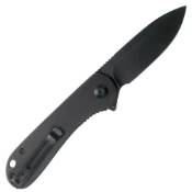 Elementum D2 Flipper Knife Ebony Wood Handle