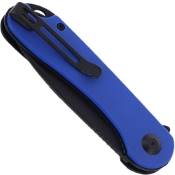 Explorer Elementum Folding Knife - Blue G10 Handle - Black S/S Liner 