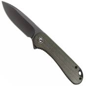 Civivi Elementum D2 Flipper Knife Micarta Handle