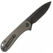 Civivi Elementum D2 Flipper Knife Micarta Handle