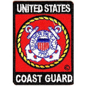 US Coast Guard Rect Patch - 2x2.75 Inch