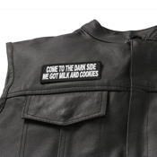 Come To The Dark Side We Have Milk and Cookies Funny Iron-on Patch