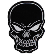 Black Skull Patch Small