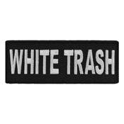 White Trash Embroidered Patch