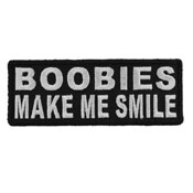 4x1.5 Inch Boobies Make Me Smile Patch