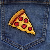 Pizza Slice Iron-on Patch