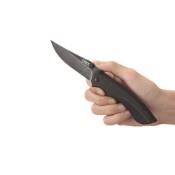 Black Burnout Folding Knife