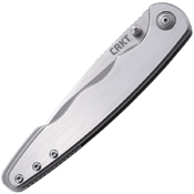 CRKT Flat Out Stainless Steel Handle Folding Knife