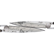 Mirror Finish Blade Kiss Folder Knife -  Duo Set