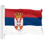 Flag-Serbia Govt 3 ft x 5 ft