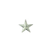 1 Inch C1 Silver General Star Army Rank