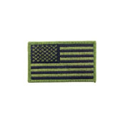 Flag USA Rect Olive Drab Patch
