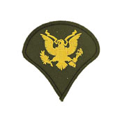 3 Inch Army Dress Green Spec-4 Patch