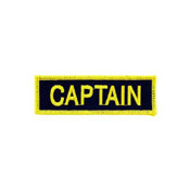 Captain Fire Tab Black And Golden Patch