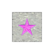 Fuzzy Dude Star Solid 2.5 Inches Neon Purple