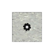 Flower Daisy 1 Inches Black And White Patch