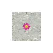 Flower Daisy 1 Inches Pink Bright And Yellow Patch