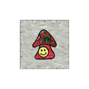 Mushroom with Smiley Patch