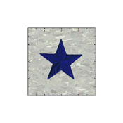 Star Solid 2.5 Inches Blue Patch