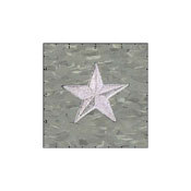 Star Solid 2.5 Inches Silver Patch