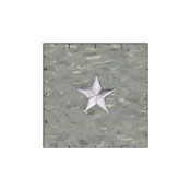 Star Solid 1.5 Inches Silver Patch