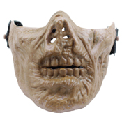 Zombie Skull Half Mask - TPU Plastic