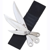 Kantas 3 Stainless Steel Pieces Throwing Knife Set With Web Sheath